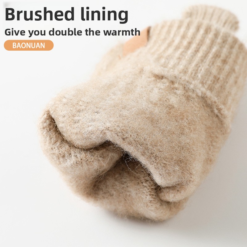 Damen Winter-Strickhandschuhe  – Wool Glove Lined Bewertung und Preis
