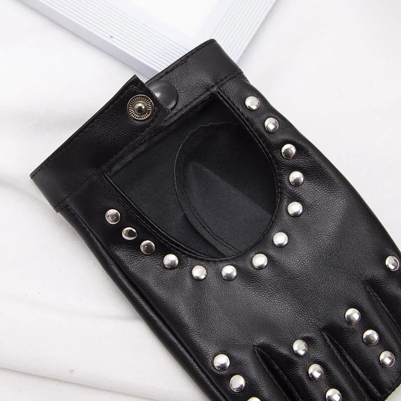 1 Paar Damen-Punk-Handschuhe m – Leather Driving Glove Bewertung und Preis