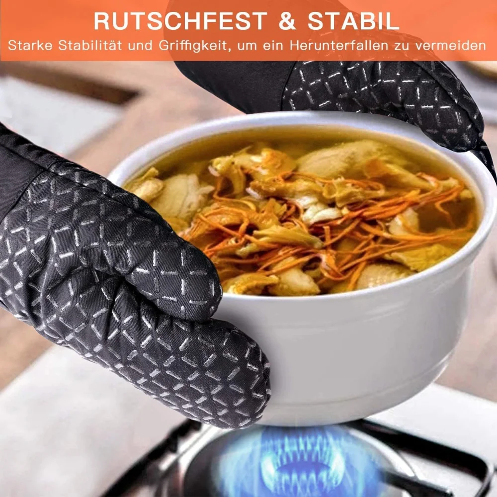 4 Stück Silikon-Küchenhandschu – Heat Resistant Glove Bewertung und Preis