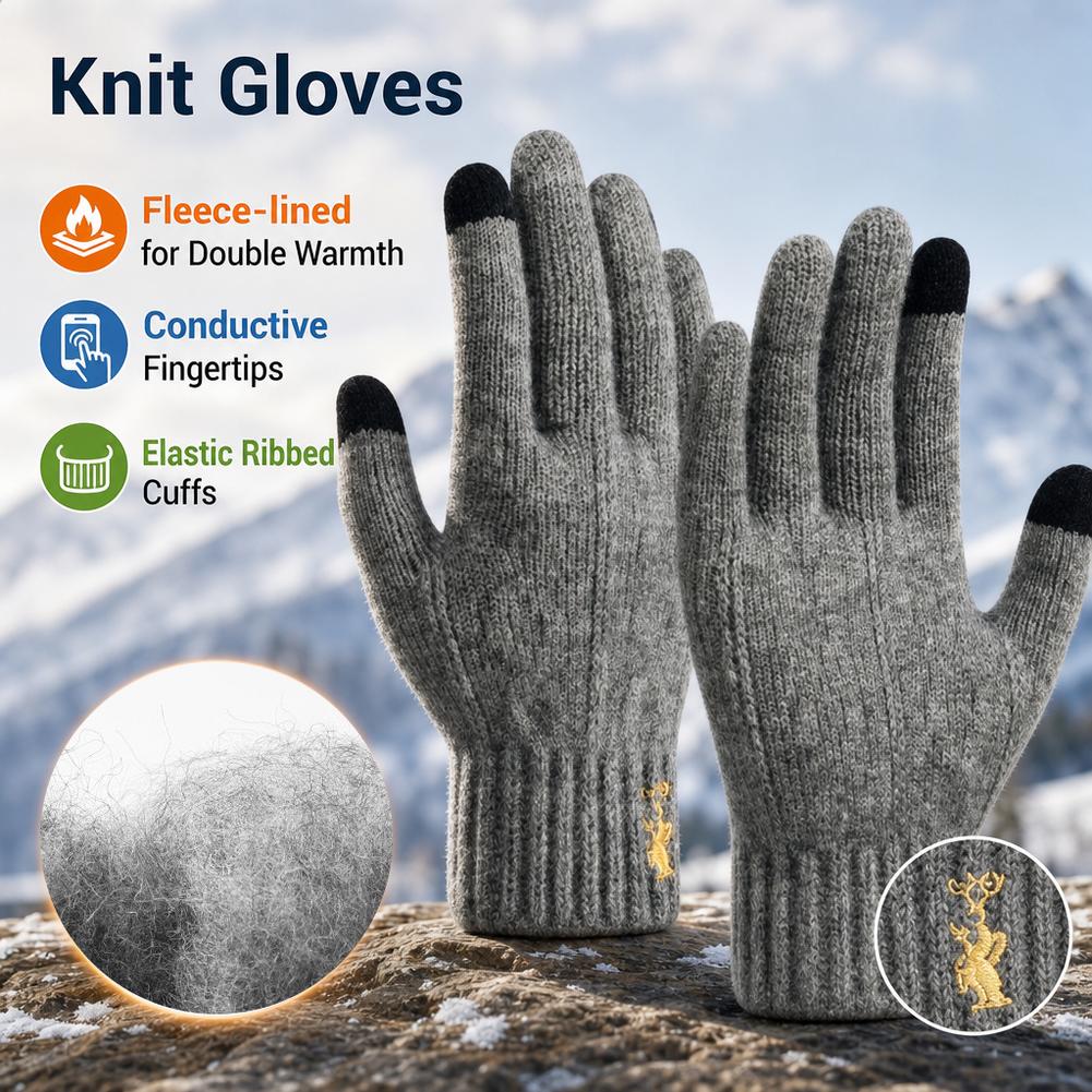 Winter-Strickhandschuhe mit To – Wool Glove Lined Bewertung und Preis